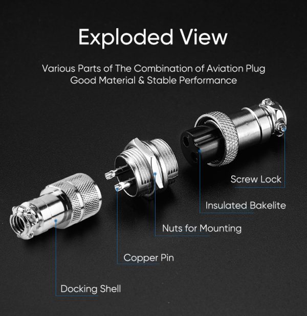 Gx Butt Joint Connector Metal Shell Renhotec Pro